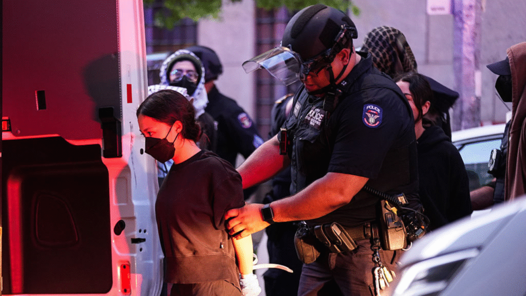 Columbia protest leads to 80 arrests as demonstrators demand Israel divestment