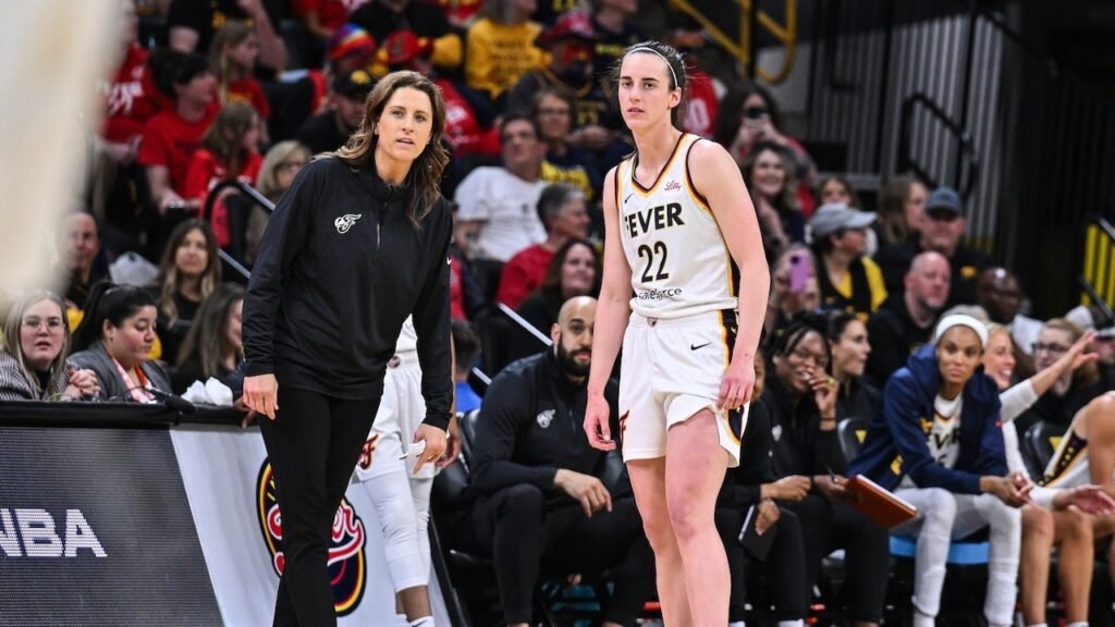 Fever coach blasts ‘egregious’ WNBA officiating after Caitlin Clark no-call