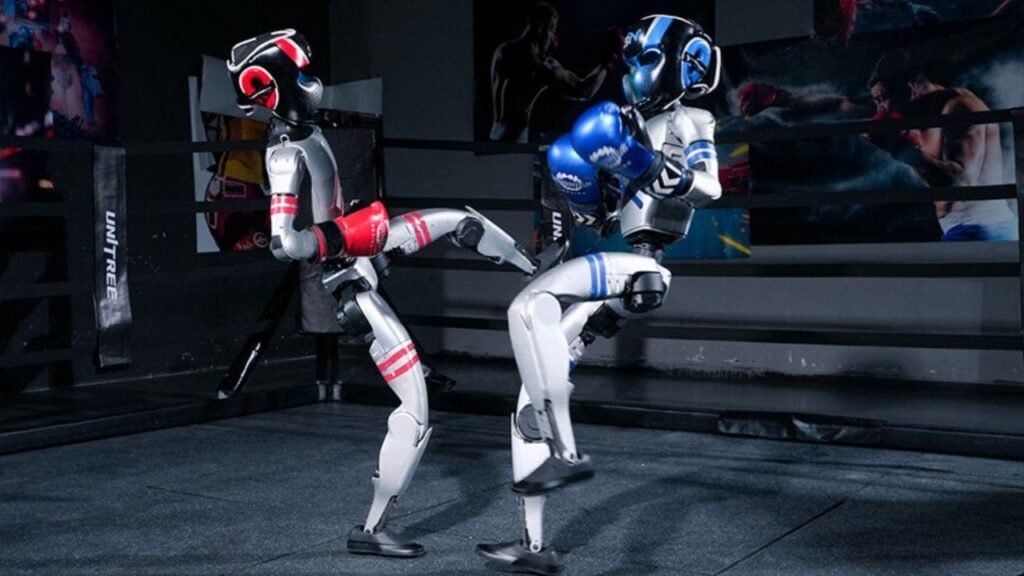 Robot combat tournament in China showcases Unitree G1’s martial arts abilities